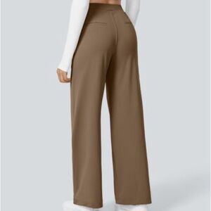 Brown Wide-Leg Pants